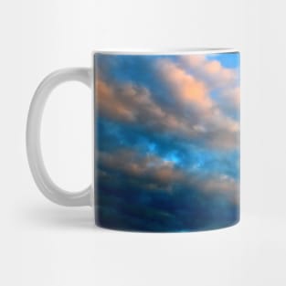 Cloudy sky before the storm during sunset Mug